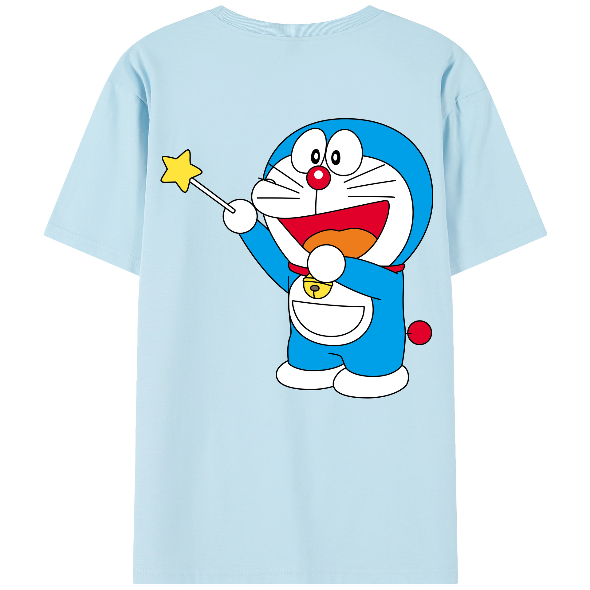 （画像用） ドラえもん Doraemon 綿100％半袖Tシャツ（背面プリント）